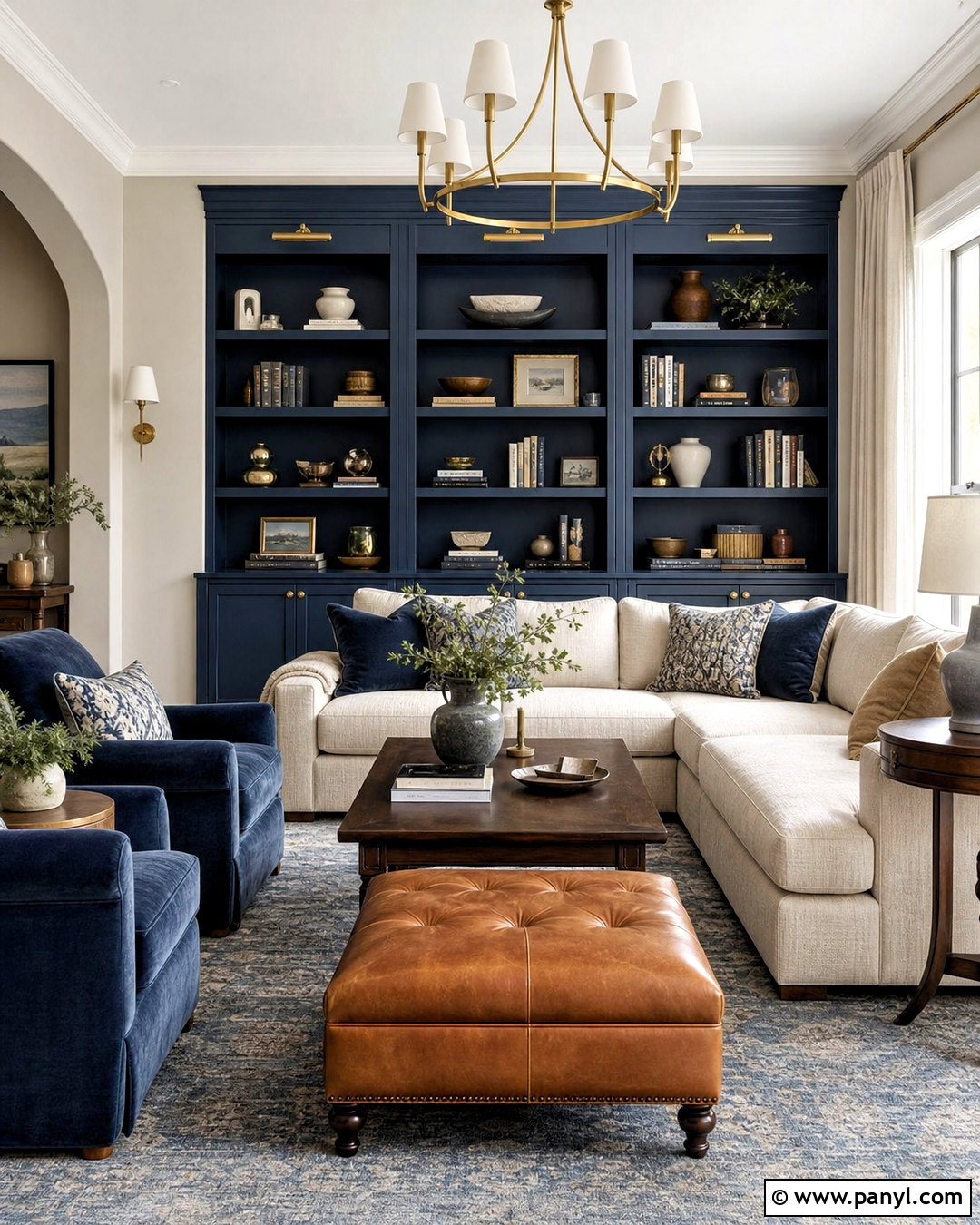 Agreeable Gray And Navy Blue Living Room - 20 agreeable grey color scheme ideas