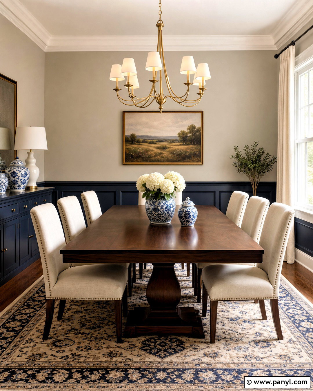Agreeable Gray And Navy Dining Room - 20 agreeable gray color scheme ideas