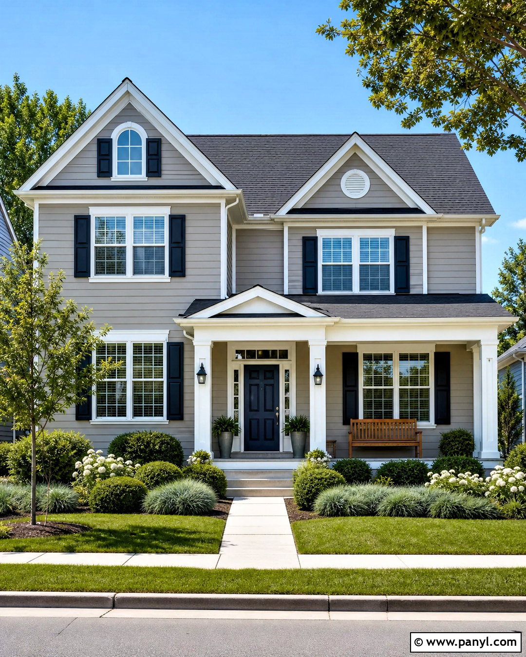 Agreeable Gray And Navy Front Door - 20 agreeable gray color scheme ideas