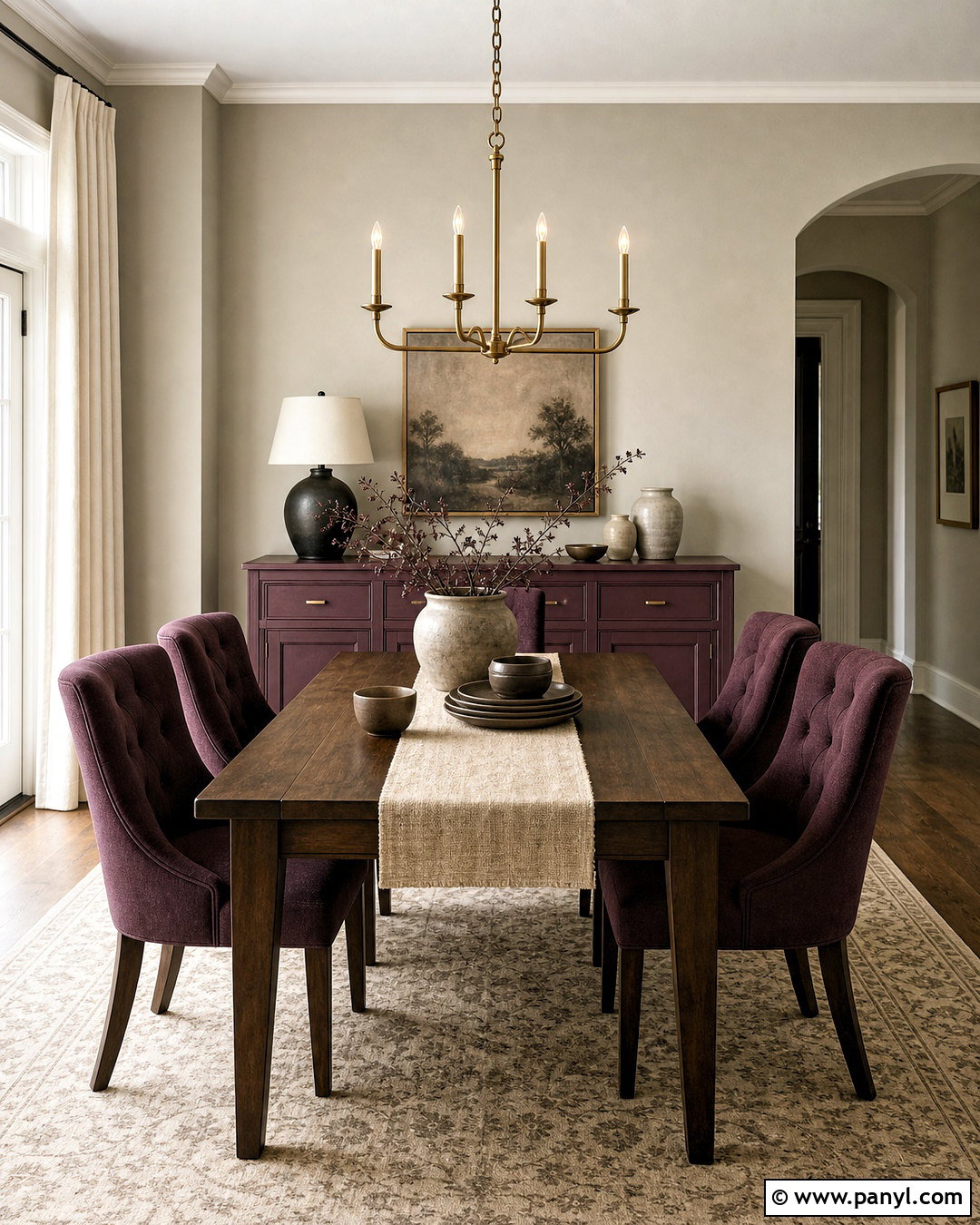 Agreeable Gray And Plum Dining Room - 20 agreeable grey color scheme ideas