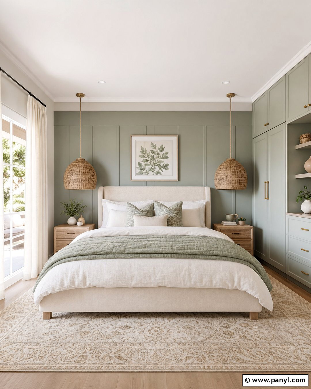 Agreeable Gray And Sea Salt Bedroom - 30 colors that go with agreeable gray ideas