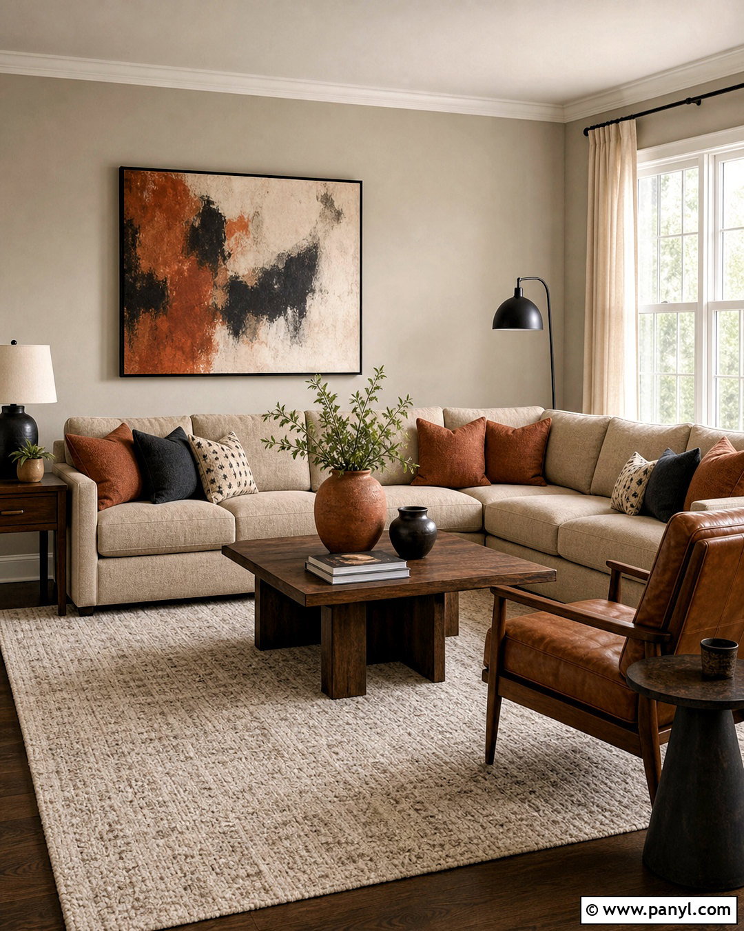 Agreeable Gray And Terracotta Family Room - 20 agreeable gray color scheme ideas