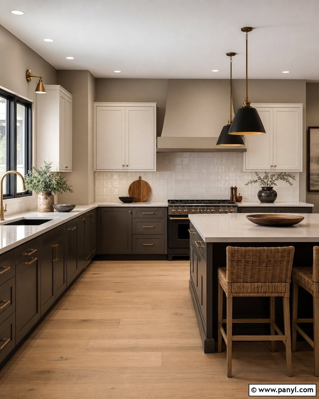 Agreeable Gray And Urbane Bronze Kitchen - 30 colors that go with agreeable gray ideas