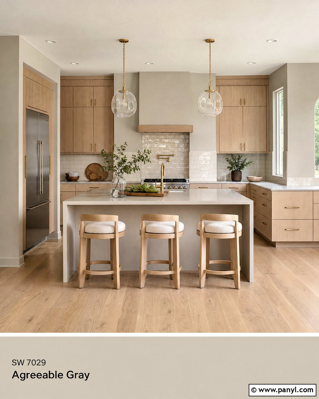 Agreeable Gray And White Oak Kitchen - 20 agreeable grey color scheme ideas