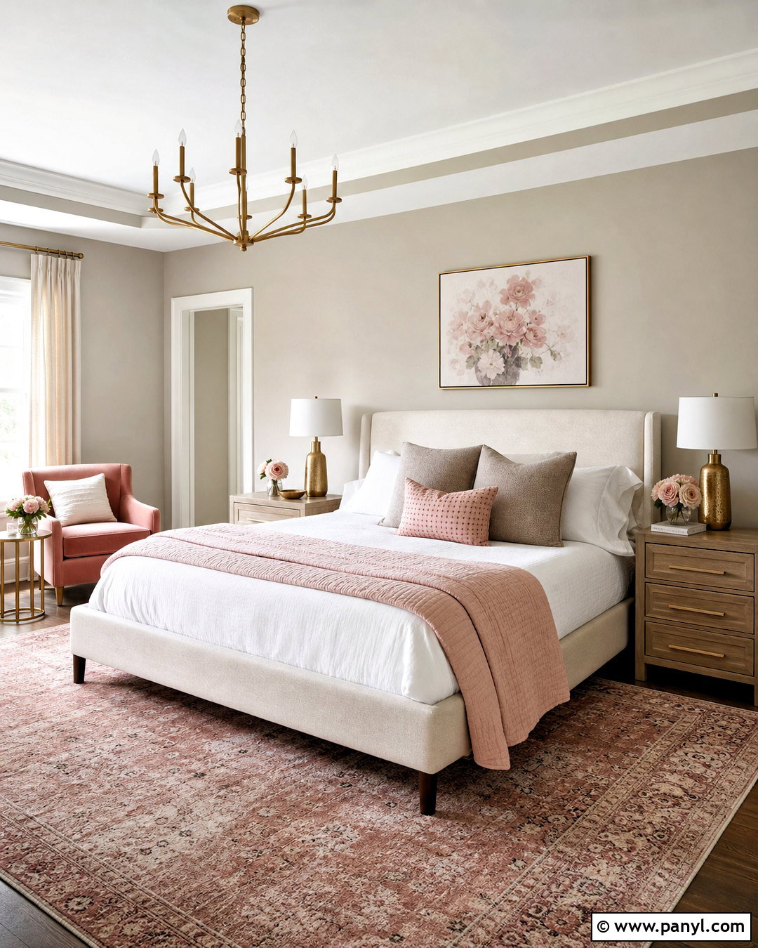 Agreeable Gray Bedroom With Blush Pink - 20 agreeable gray bedroom ideas