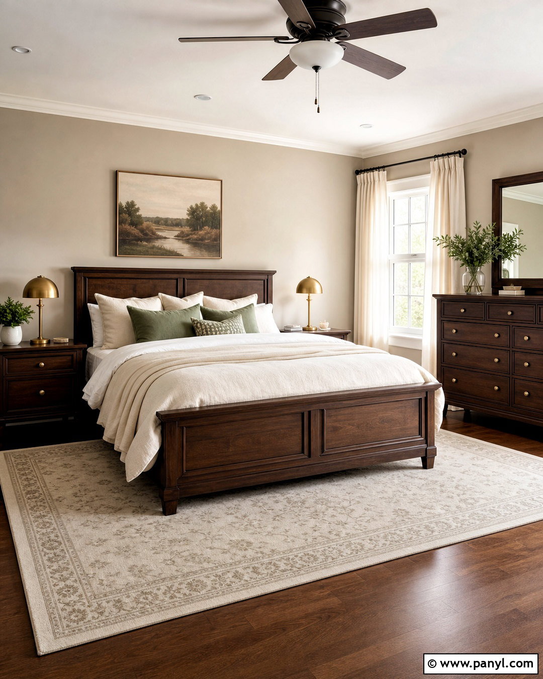 Agreeable Gray Bedroom With Dark Wood Furniture - 20 agreeable gray bedroom ideas