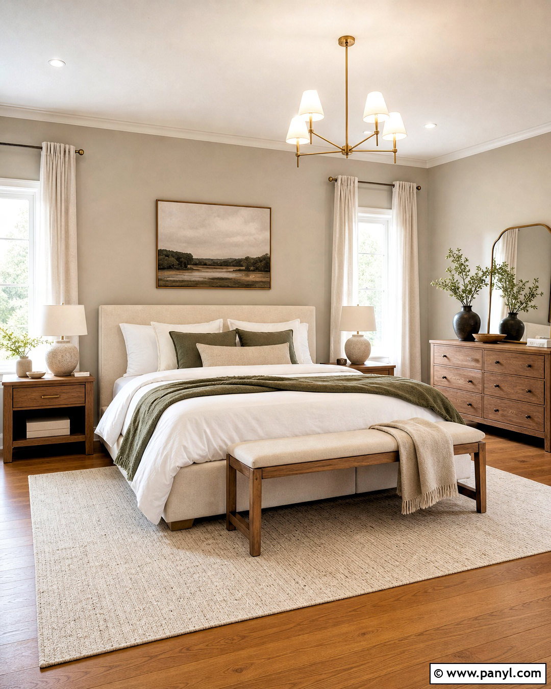 Agreeable Gray Bedroom With Hardwood Floors - 20 agreeable gray bedroom ideas
