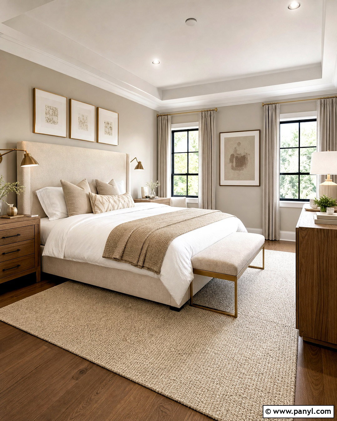 Agreeable Gray Bedroom With Upholstered Bed - 20 agreeable gray bedroom ideas