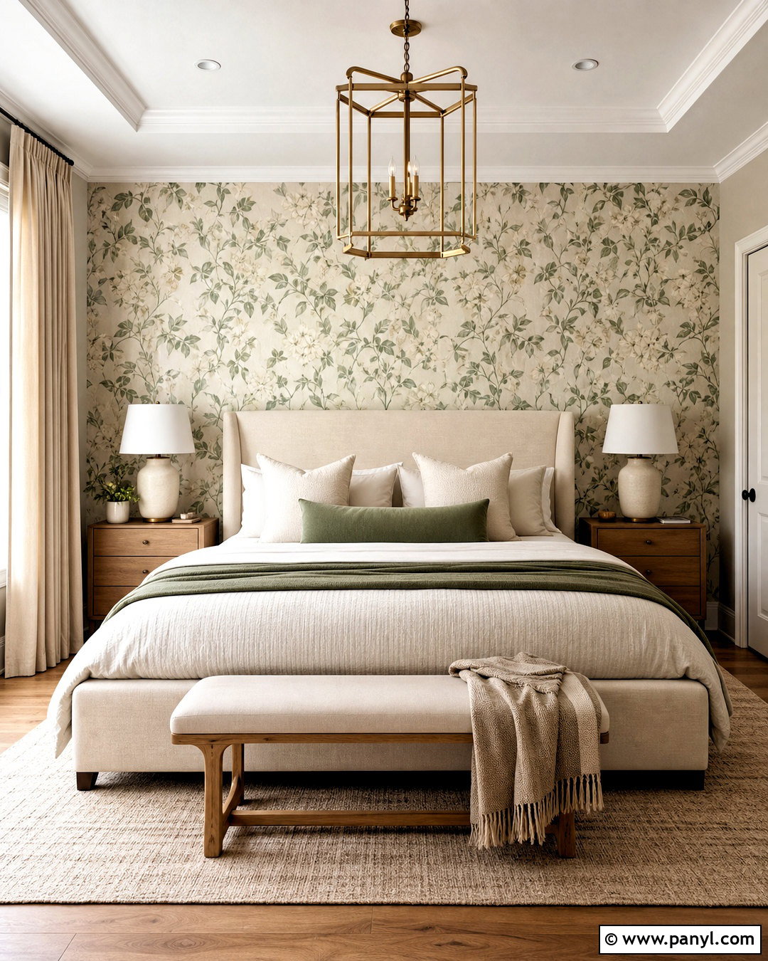 Agreeable Gray Bedroom With Wallpaper Accent - 20 agreeable gray bedroom ideas