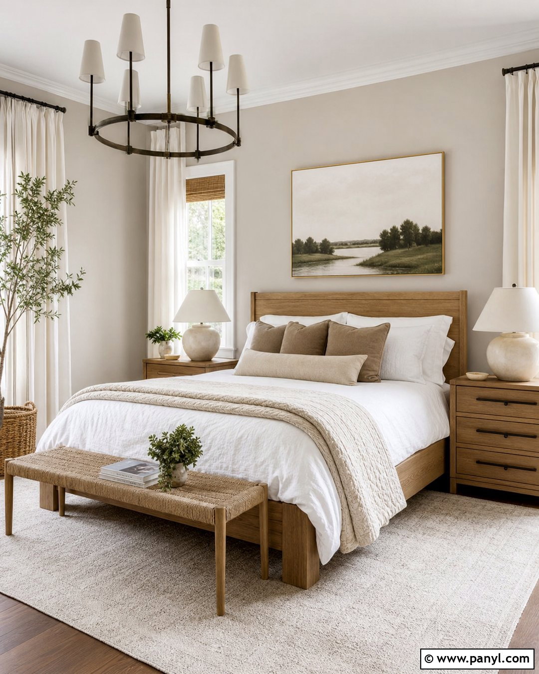 Agreeable Gray Bedroom With White Bedding - 30 Agreeable Gray Sherwin Williams Walls