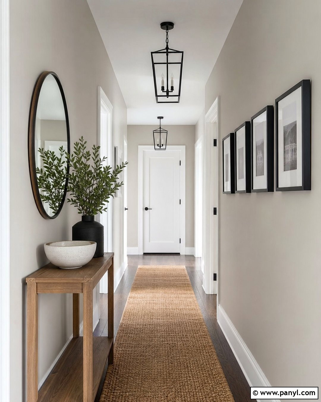 Agreeable Gray Hallway With White Doors - 30 Agreeable Gray Sherwin Williams Walls