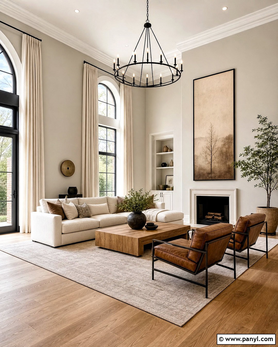 Agreeable Gray High Ceiling Living Room - 20 agreeable gray sherwin williams living room ideas