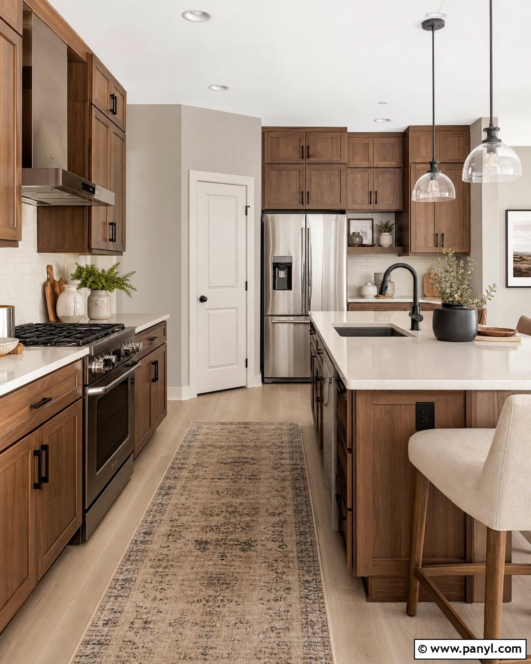 Agreeable Gray Kitchen With Wood Cabinets - 30 Agreeable Gray Sherwin Williams Walls