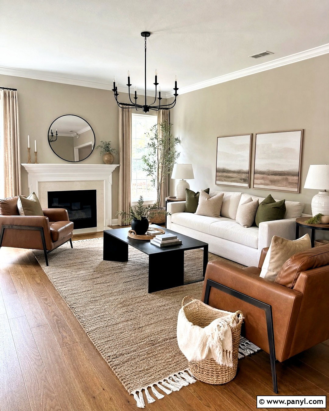 Agreeable Gray Living Room - 20 warm gray paint color ideas