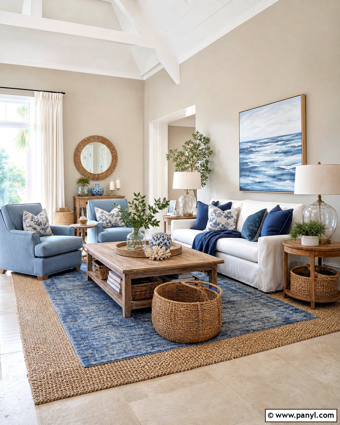 Agreeable Gray Living Room With Coastal Decor - 20 agreeable gray living room ideas