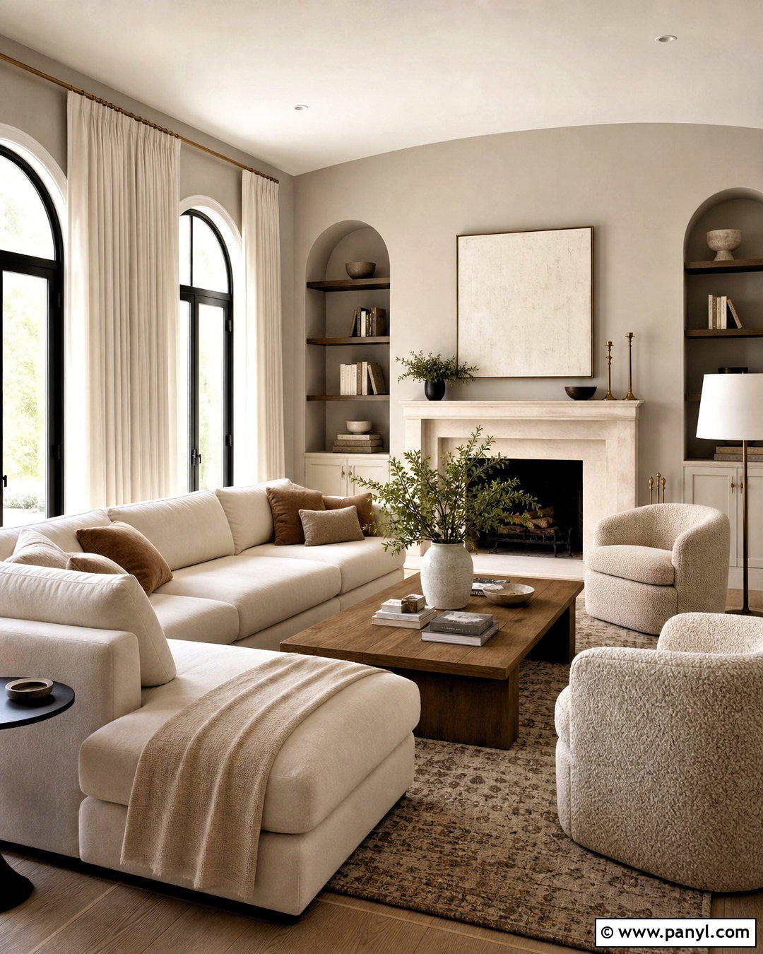Agreeable Gray Living Room With Cream Furniture - 20 agreeable grey living room ideas