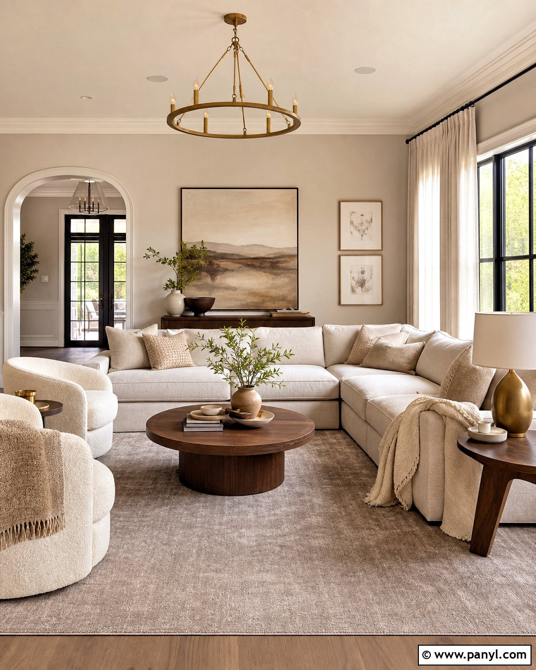 Agreeable Gray Living Room With Cream Furniture - 20 agreeable gray living room ideas