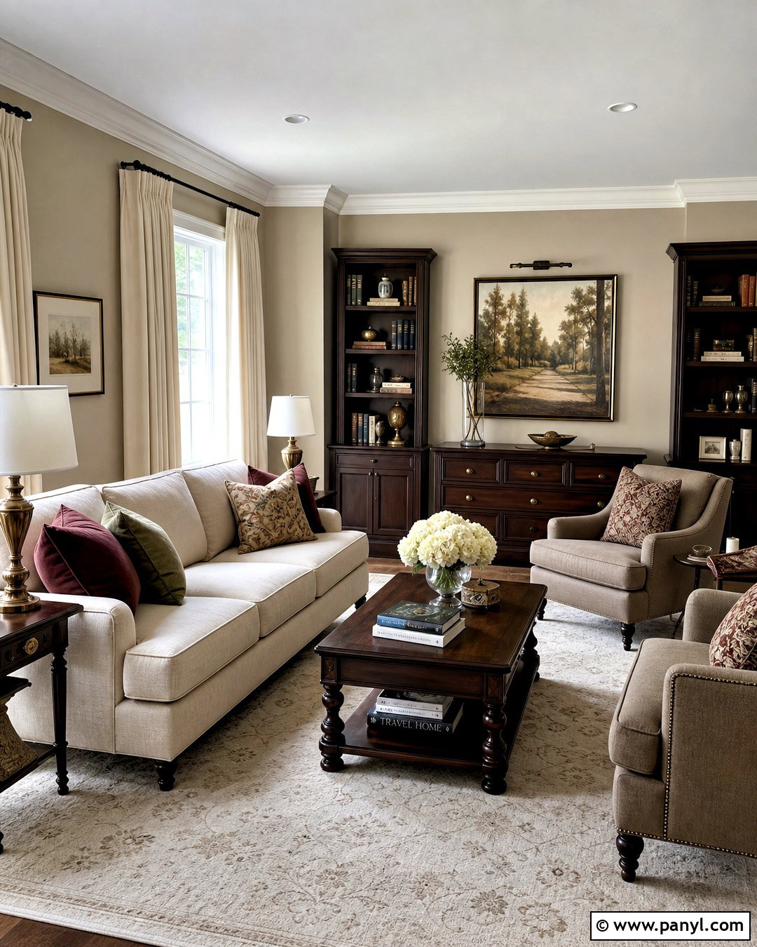 Agreeable Gray Living Room With Dark Wood Furniture - 20 agreeable gray living room ideas
