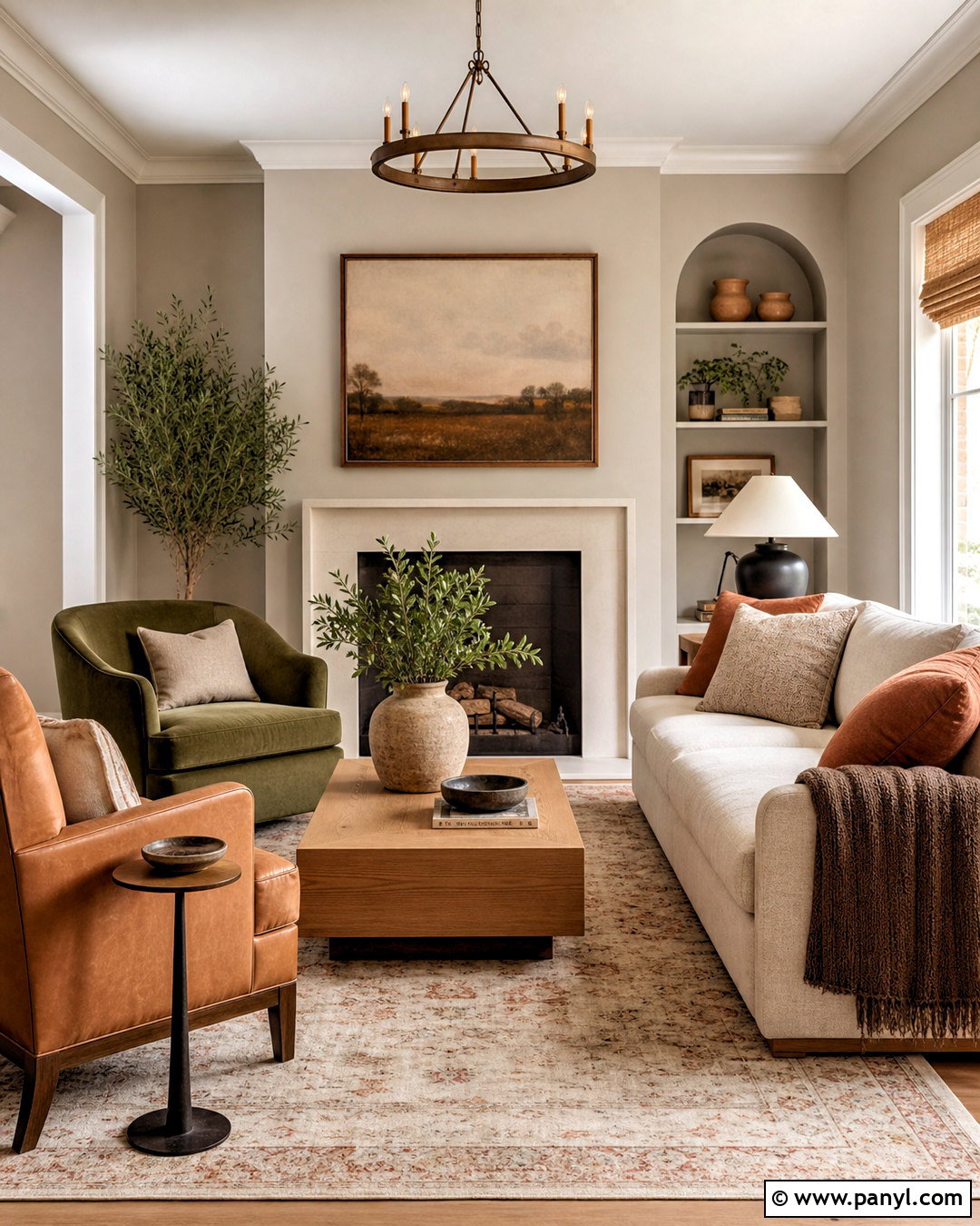 Agreeable Gray Living Room With Warm Earth Tones - 20 agreeable gray living room ideas