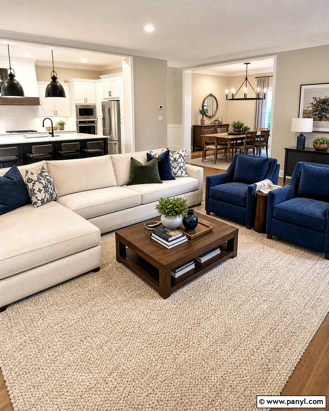 Agreeable Gray Open Concept Living Room - 20 agreeable gray living room ideas