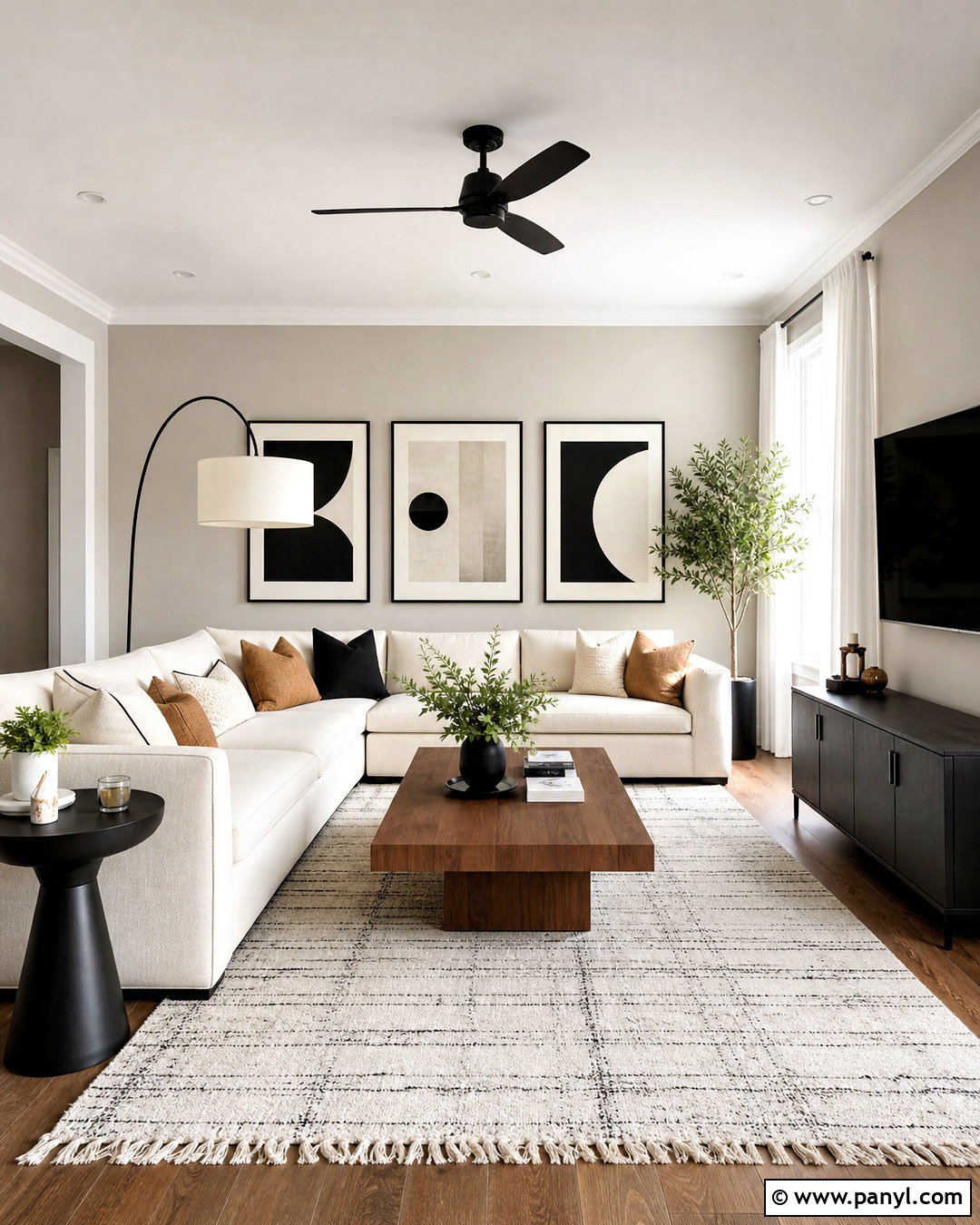 Agreeable Gray With Black Accents - 20 agreeable gray sherwin williams living room ideas