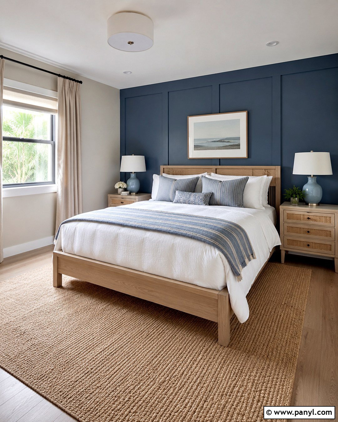 Agreeable Gray With Blue Gray Paneling - 20 Agreeable Grey With Accent Wall Ideas