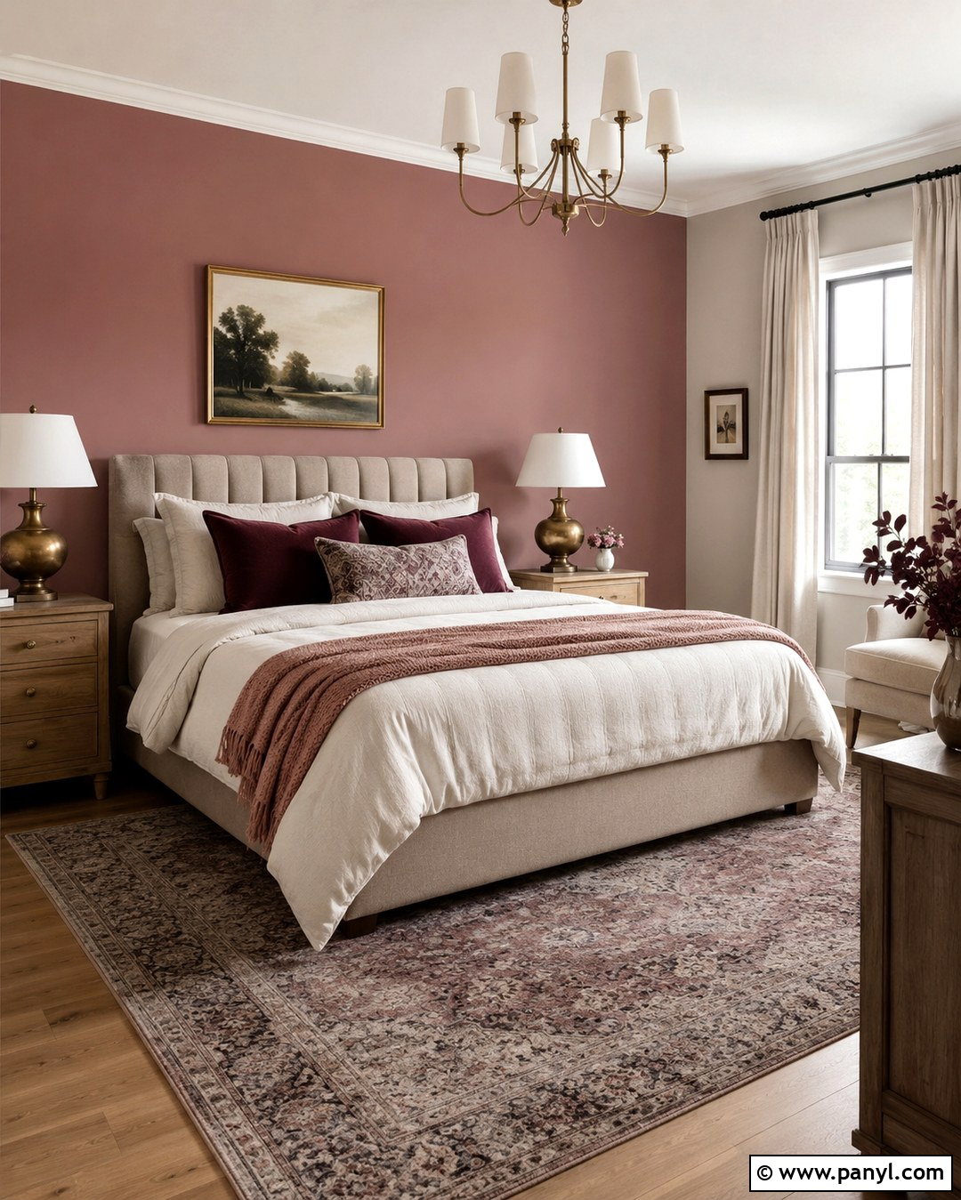 Agreeable Gray With Dusty Rose Bedroom Wall - 20 Agreeable Grey With Accent Wall Ideas
