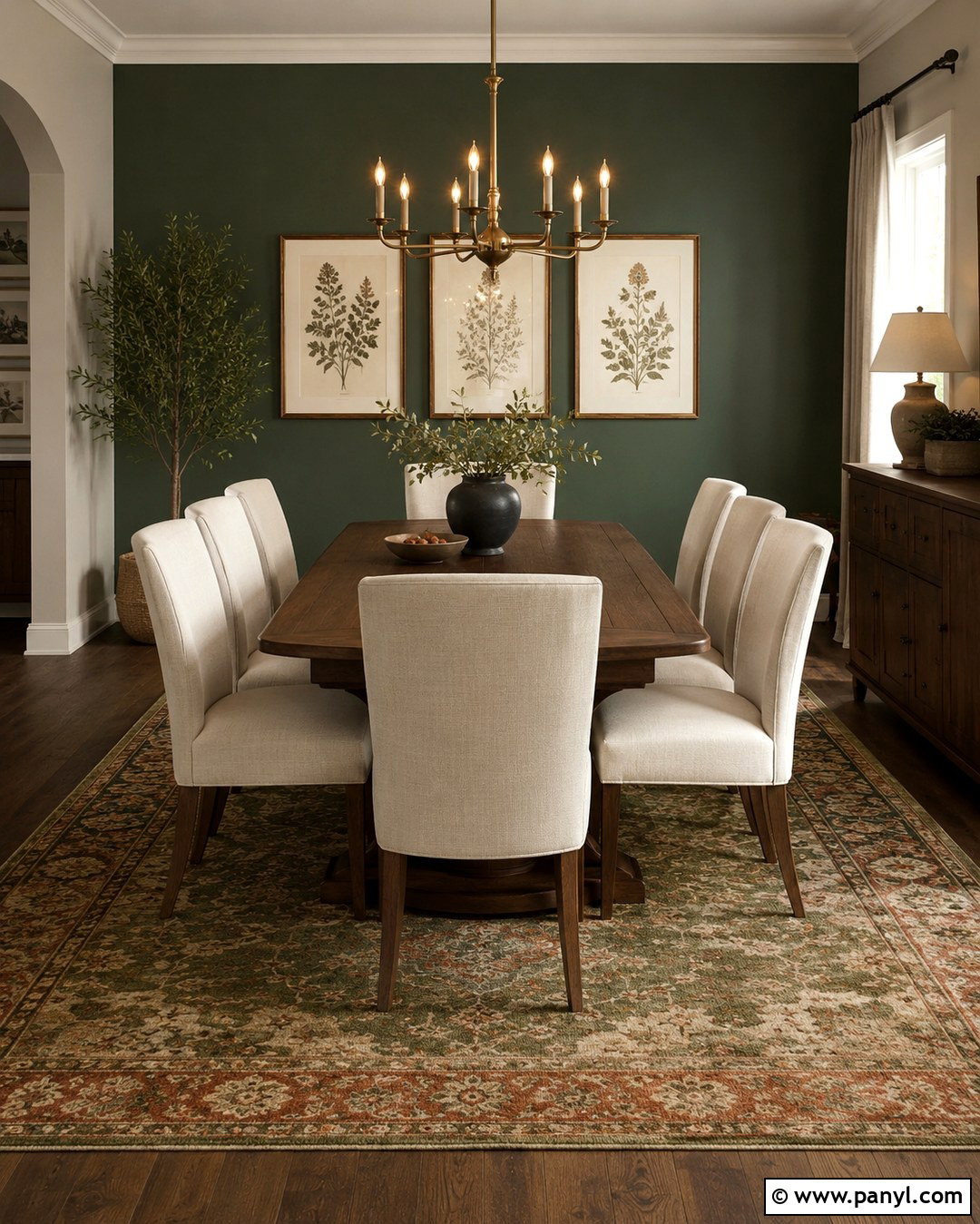 Agreeable Gray With Forest Green Dining Room Wall - 20 Agreeable Grey With Accent Wall Ideas