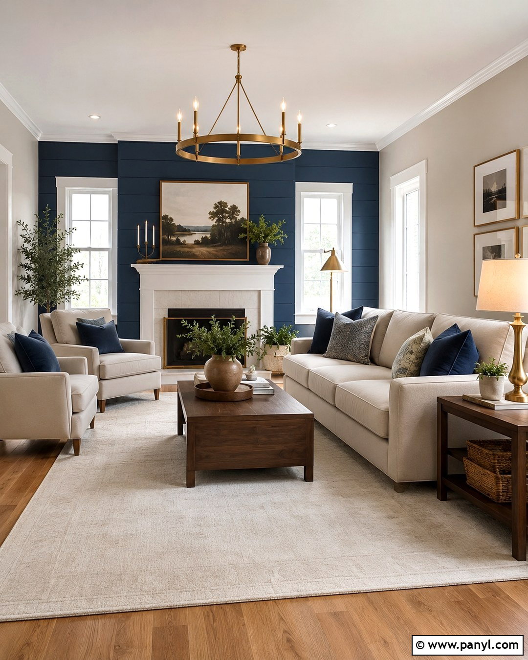 Agreeable Gray With Navy Blue Accent Wall - 20 Agreeable Grey With Accent Wall Ideas