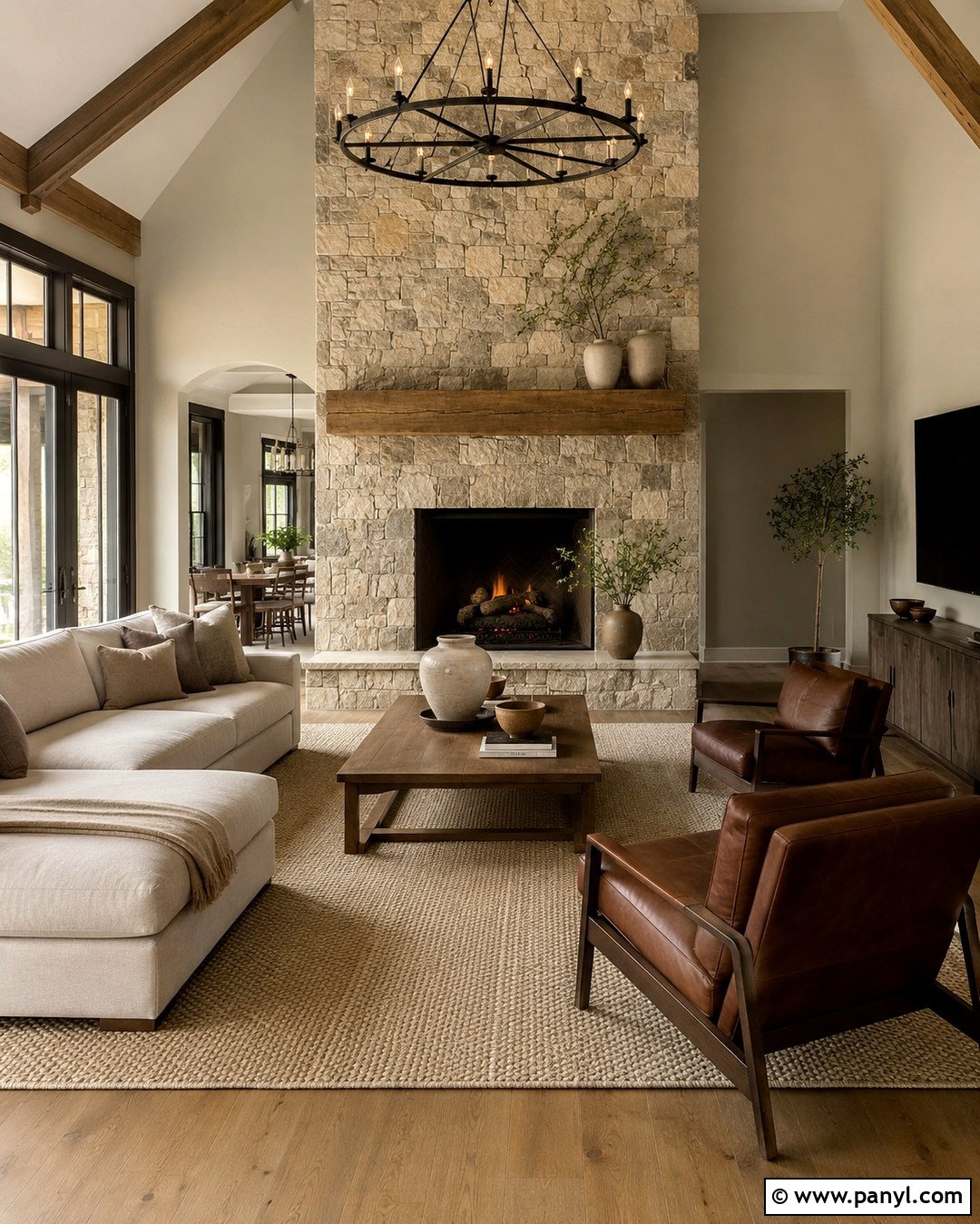 Agreeable Gray With Stone Fireplace Accent Wall - 20 Agreeable Grey With Accent Wall Ideas