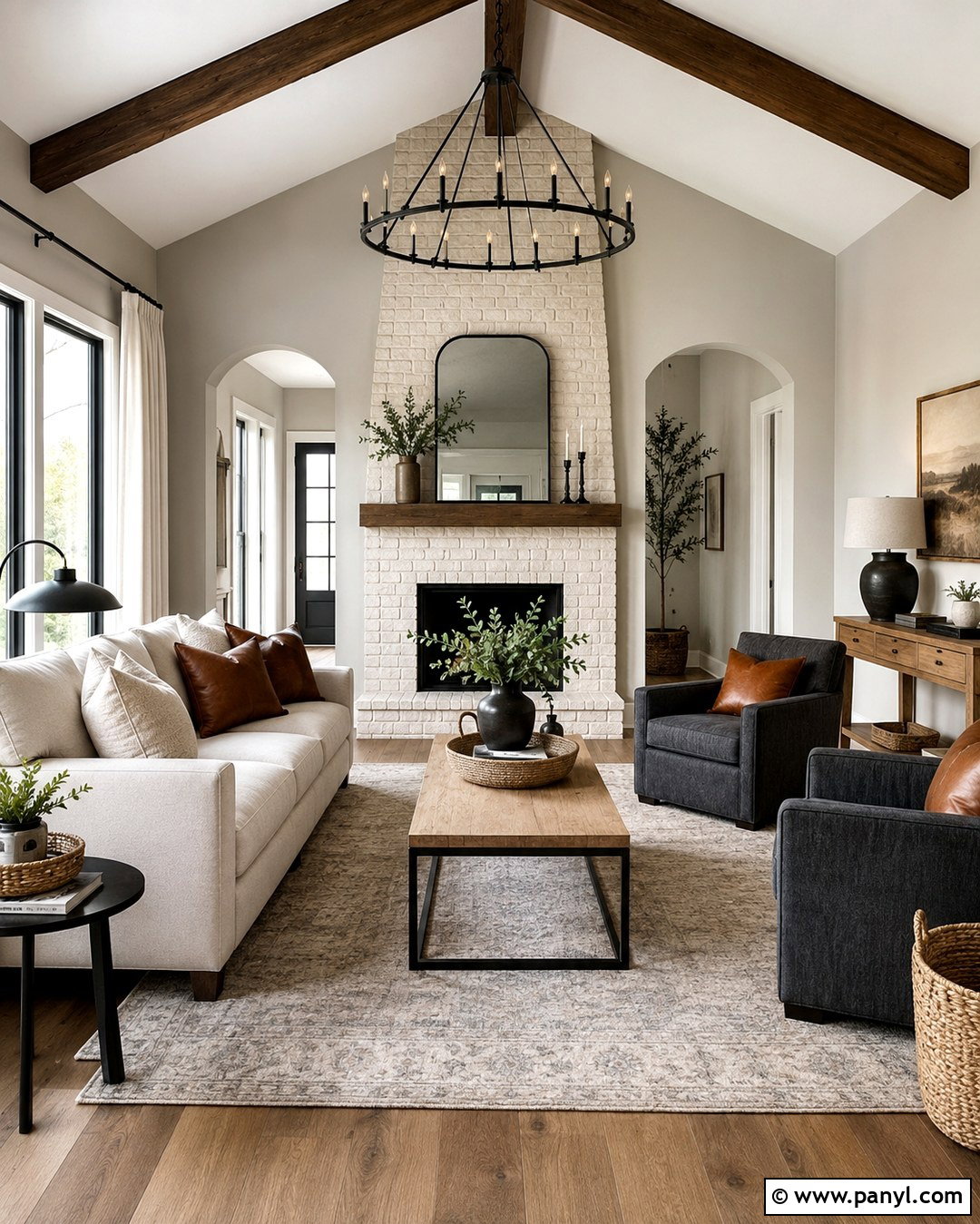 Agreeable Gray With White Brick Accent Wall - 20 Agreeable Grey With Accent Wall Ideas