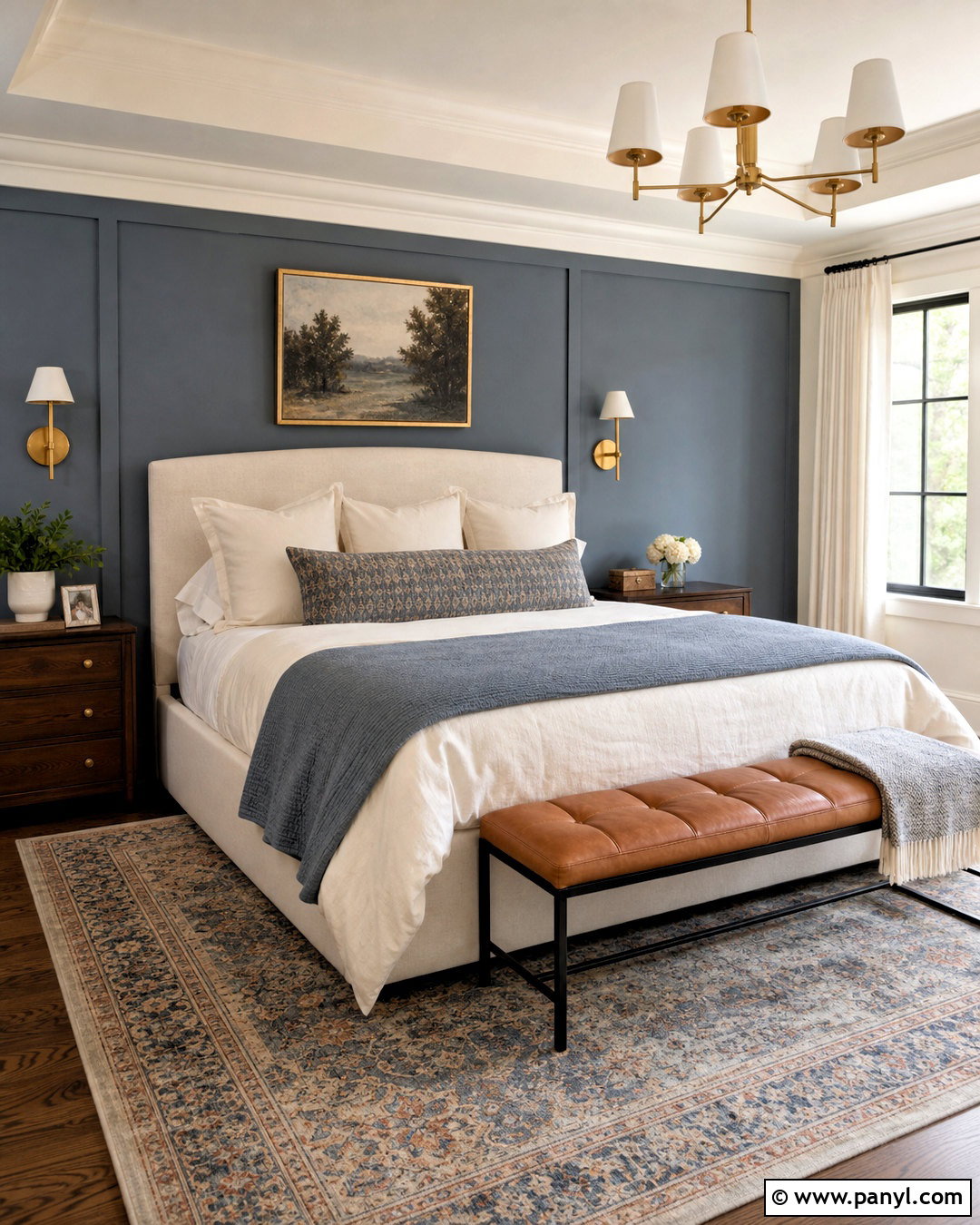 Alabaster And Smoky Blue Bedroom - 20 sherwin williams alabaster color palette ideas