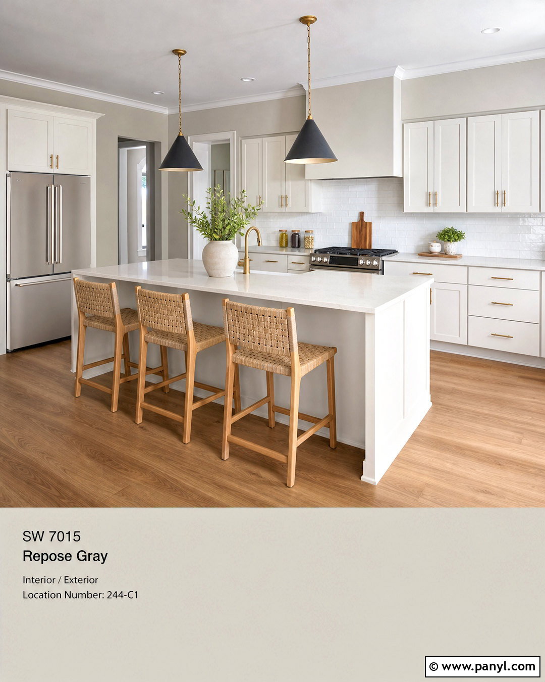 Alabaster Cabinets With Repose Gray - 20 repose gray coordinating colors