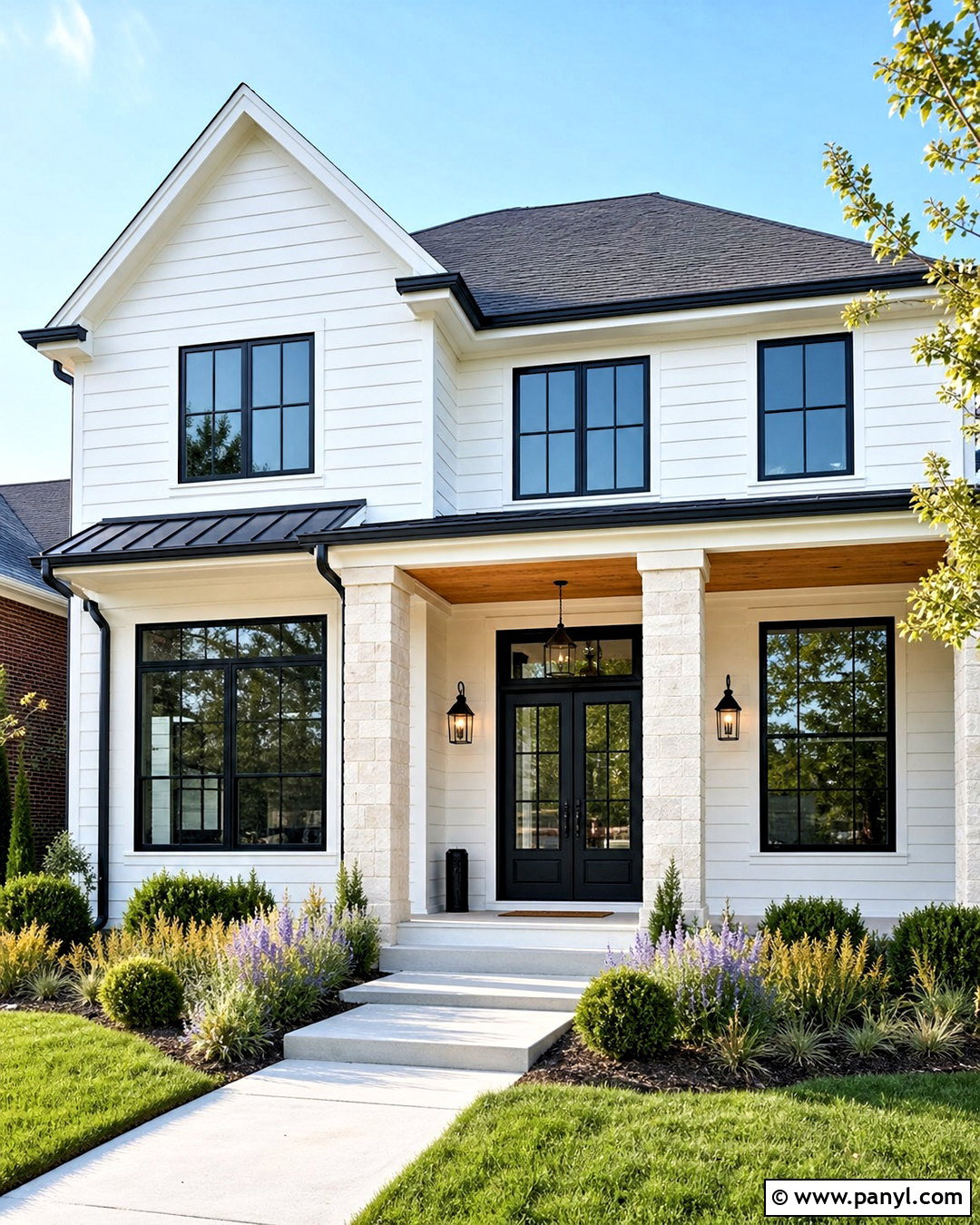 Alabaster Exterior With Black Trim - 20 alabaster vs swiss coffee ideas