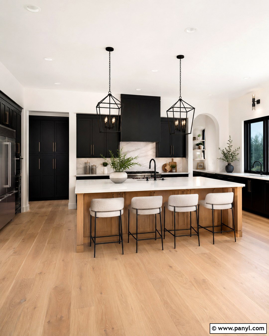 Alabaster Kitchen Walls With Black Cabinets - 20 Alabaster White Kitchen Walls