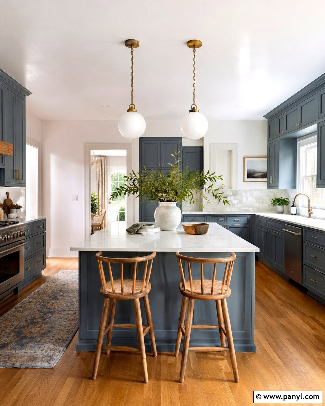 Alabaster Kitchen Walls With Blue Gray Cabinets - 20 Alabaster White Kitchen Walls