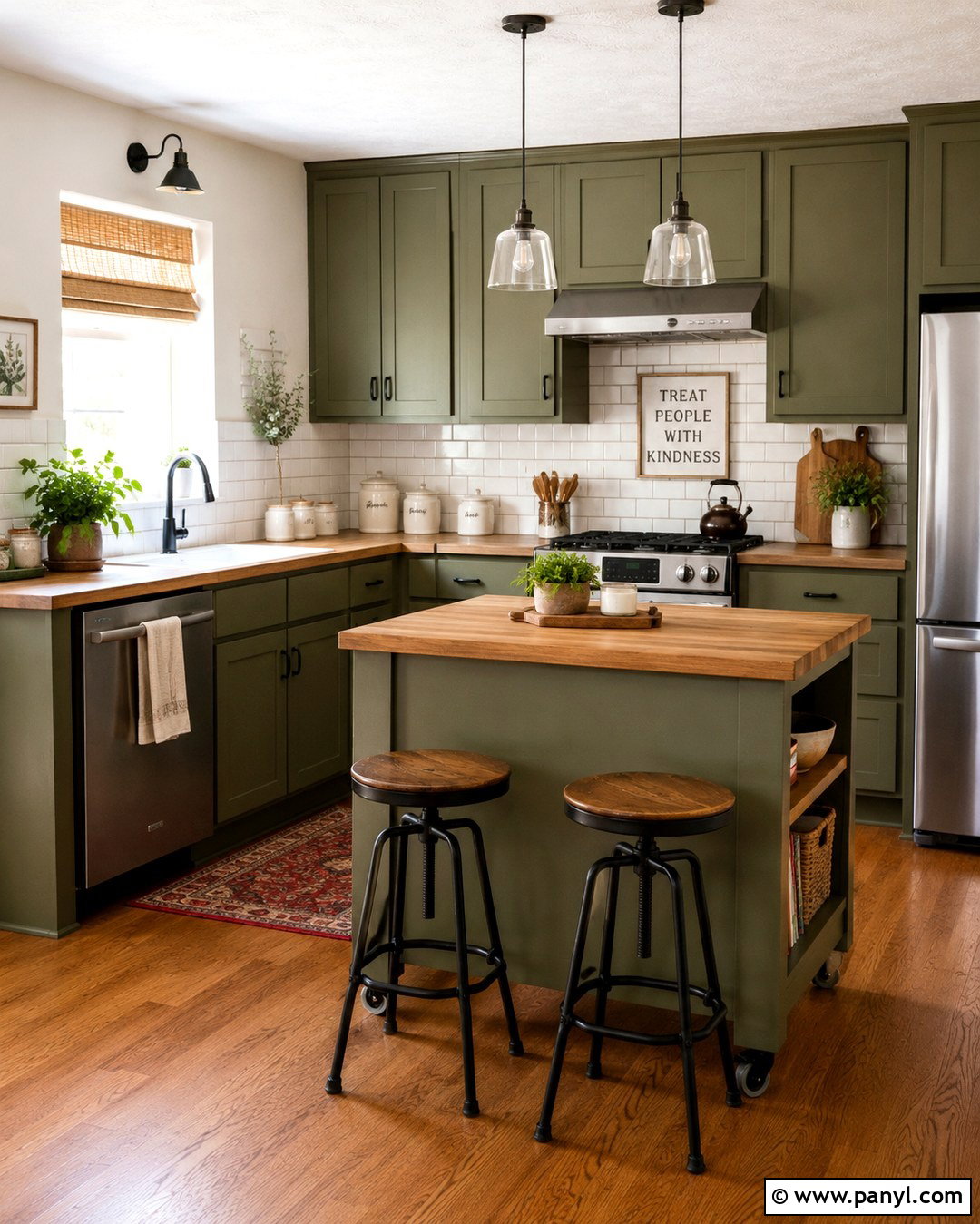 Alabaster Kitchen Walls With Butcher Block Counters - 20 Alabaster White Kitchen Walls