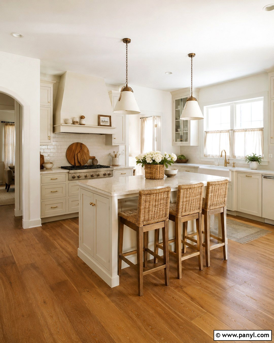 Alabaster Kitchen Walls With Cream Cabinets - 20 Alabaster White Kitchen Walls