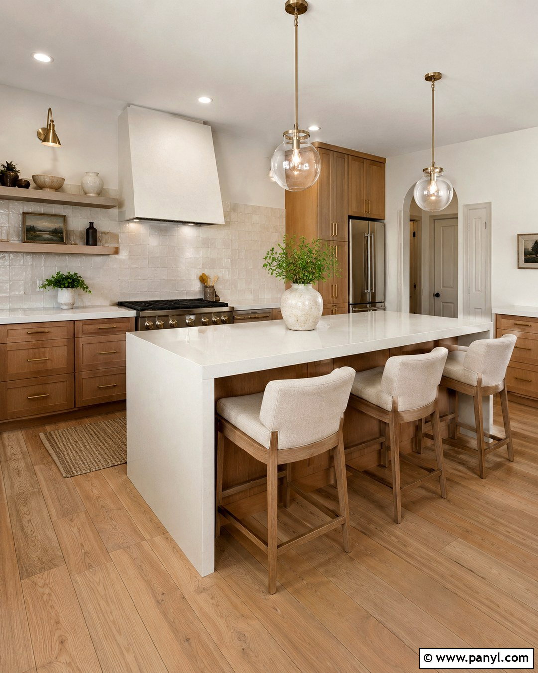 Alabaster Kitchen Walls With White Oak Cabinets - 20 Alabaster White Kitchen Walls