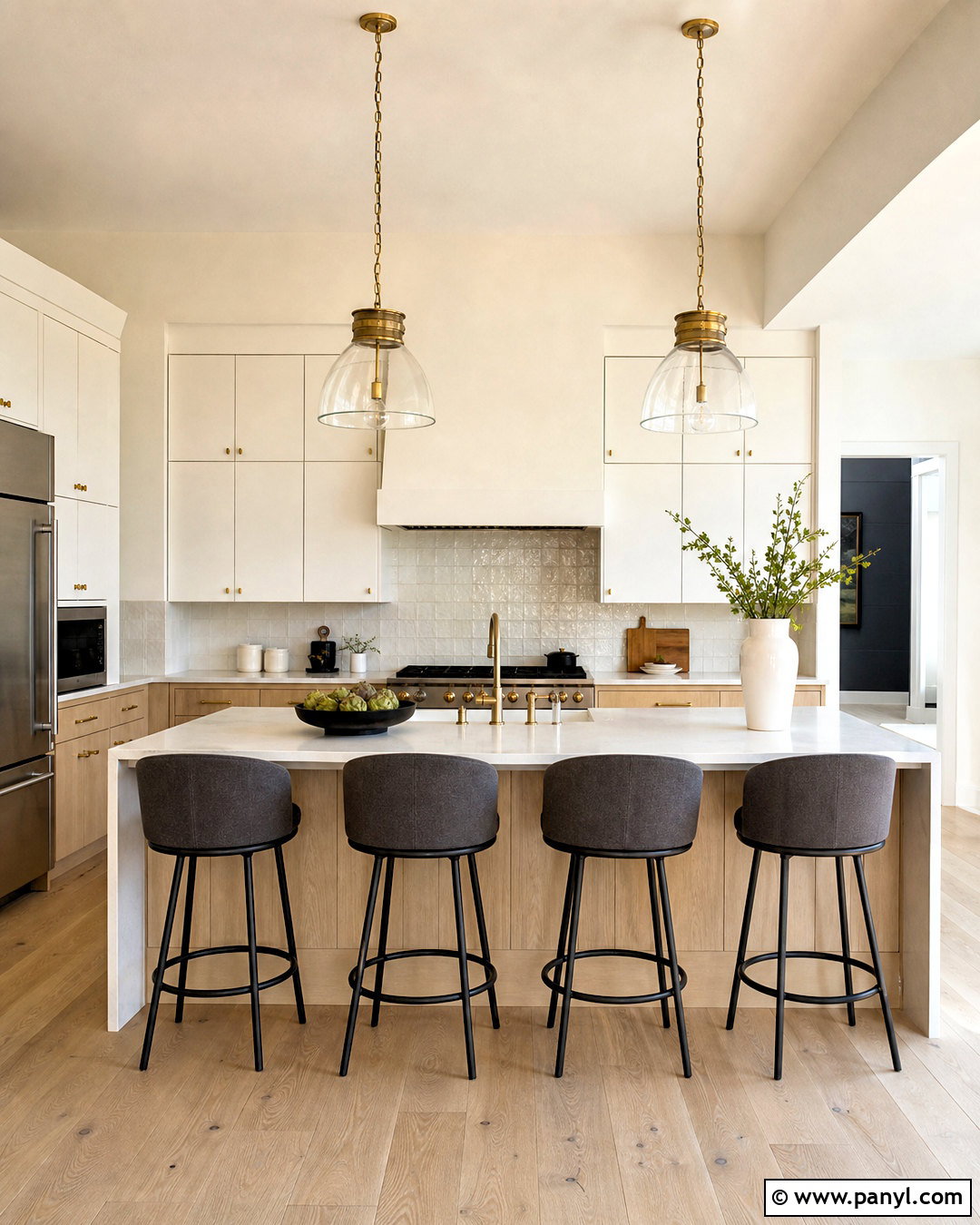 Alabaster Kitchen With White Oak Cabinets - 20 alabaster vs swiss coffee ideas