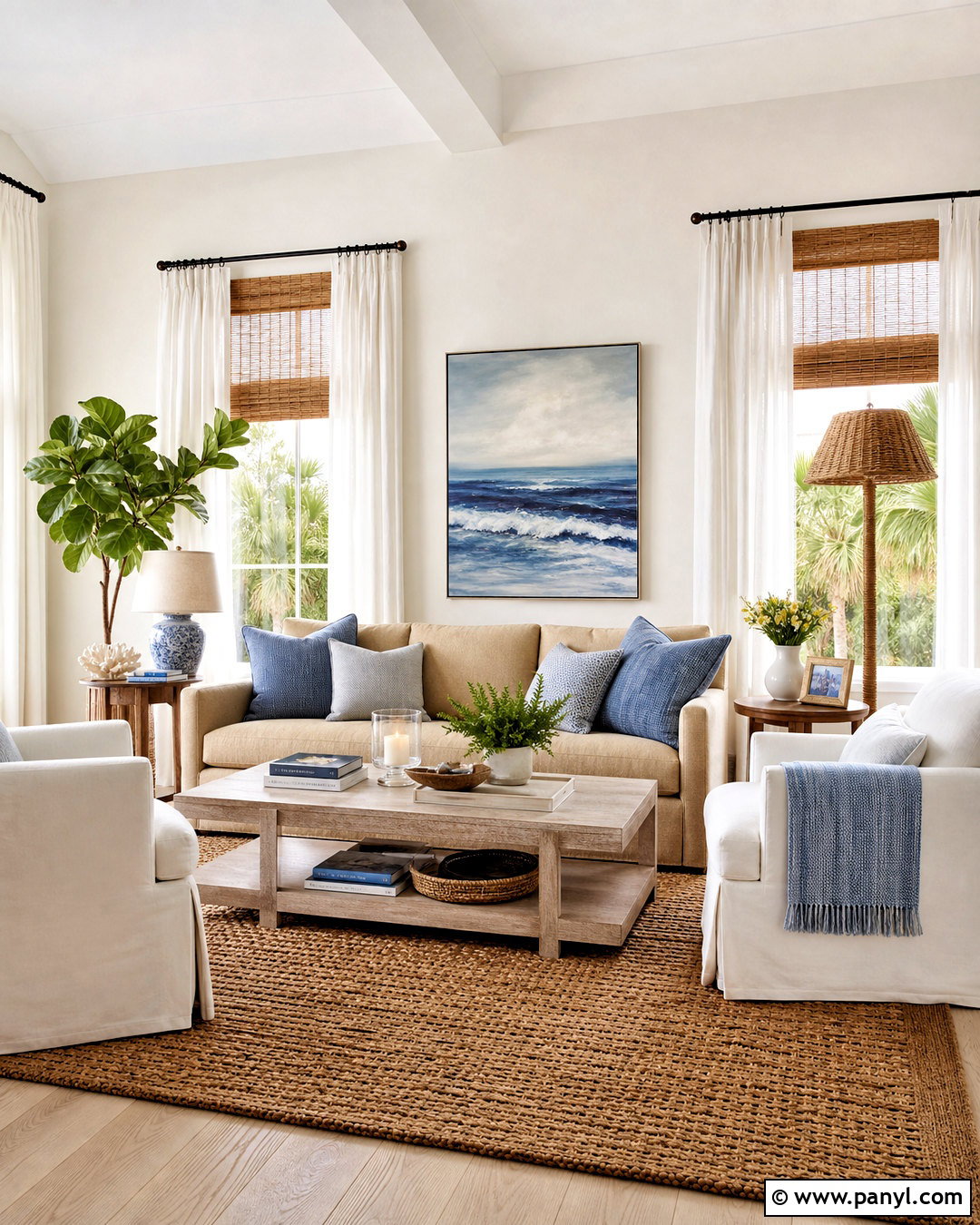 Alabaster Living Room With Coastal Decor - 20 alabaster sherwin williams living rooms