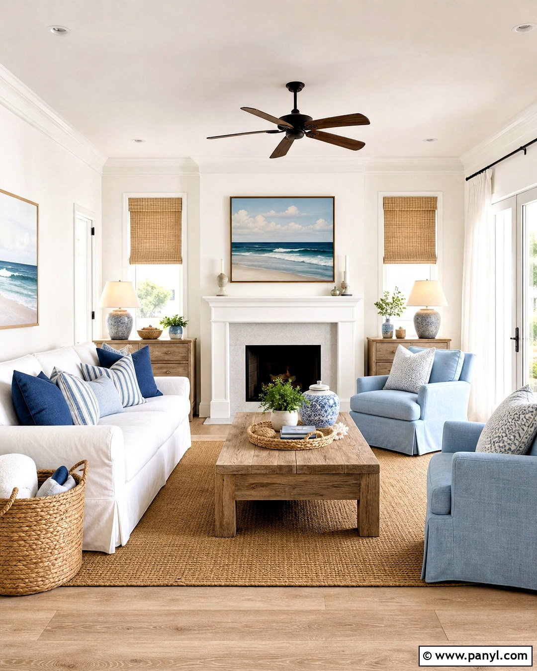 Alabaster Living Room With Coastal Decor - 20 alabaster living room walls