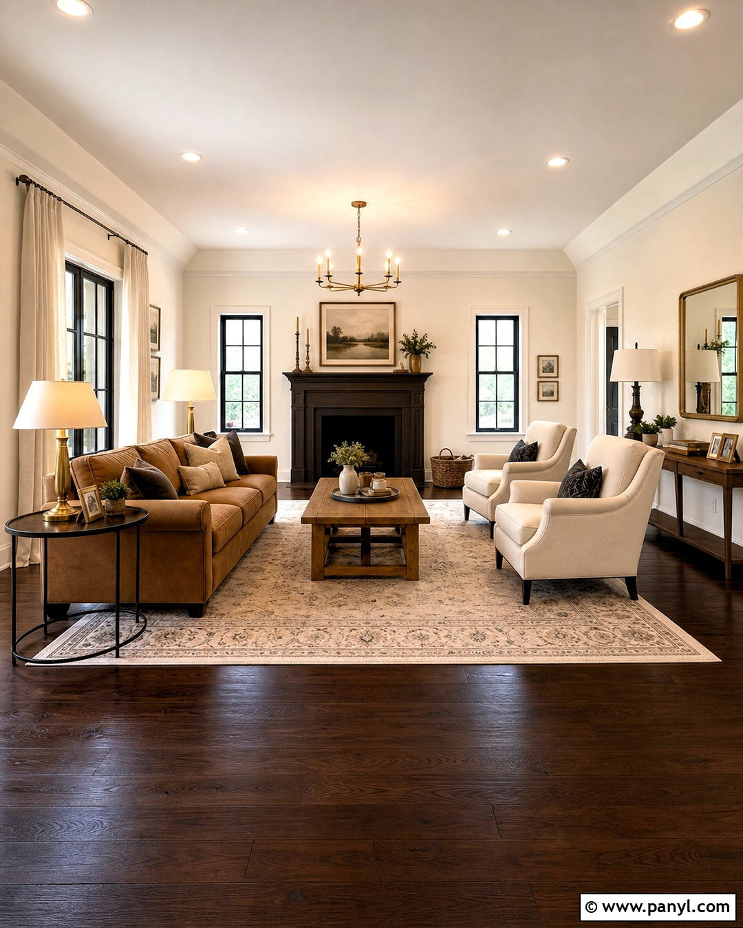 Alabaster Living Room With Dark Wood Floors - 20 alabaster sherwin williams living rooms