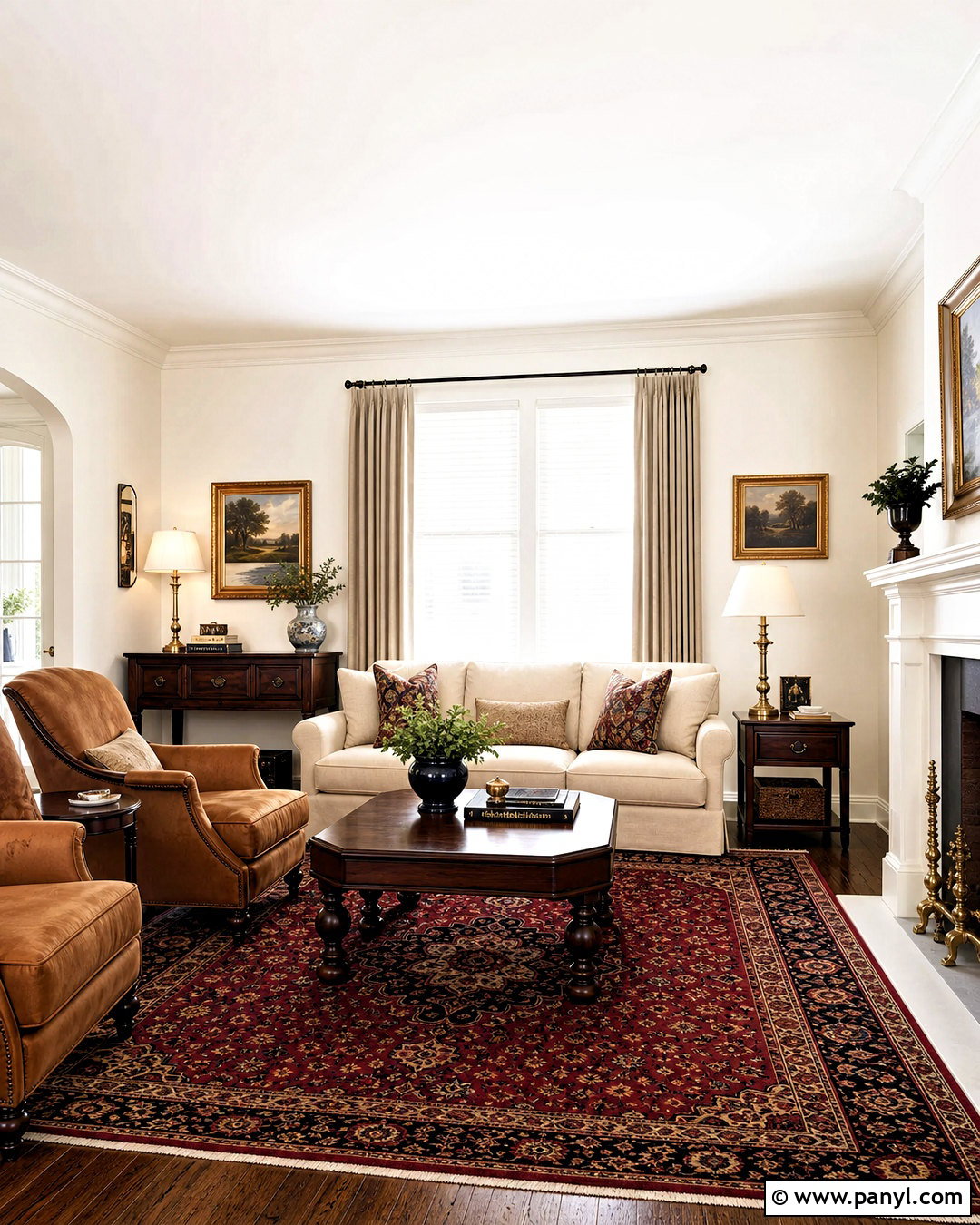 Alabaster Living Room With Dark Wood Furniture - 20 alabaster living room walls