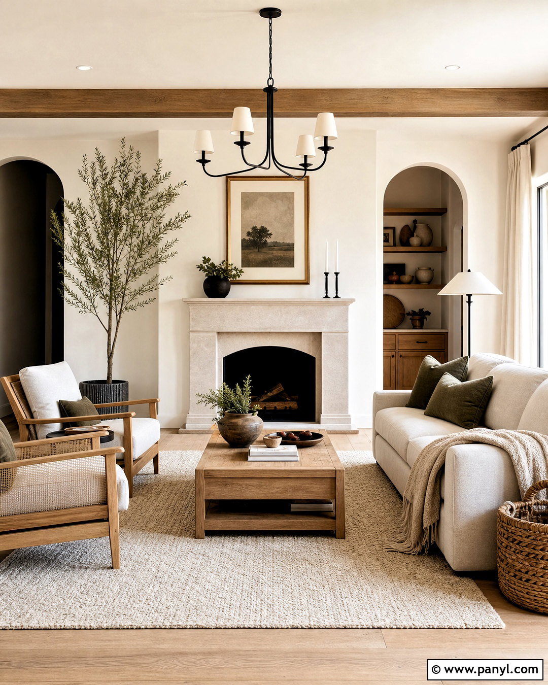 Alabaster Living Room With Natural Oak - 20 alabaster vs swiss coffee ideas