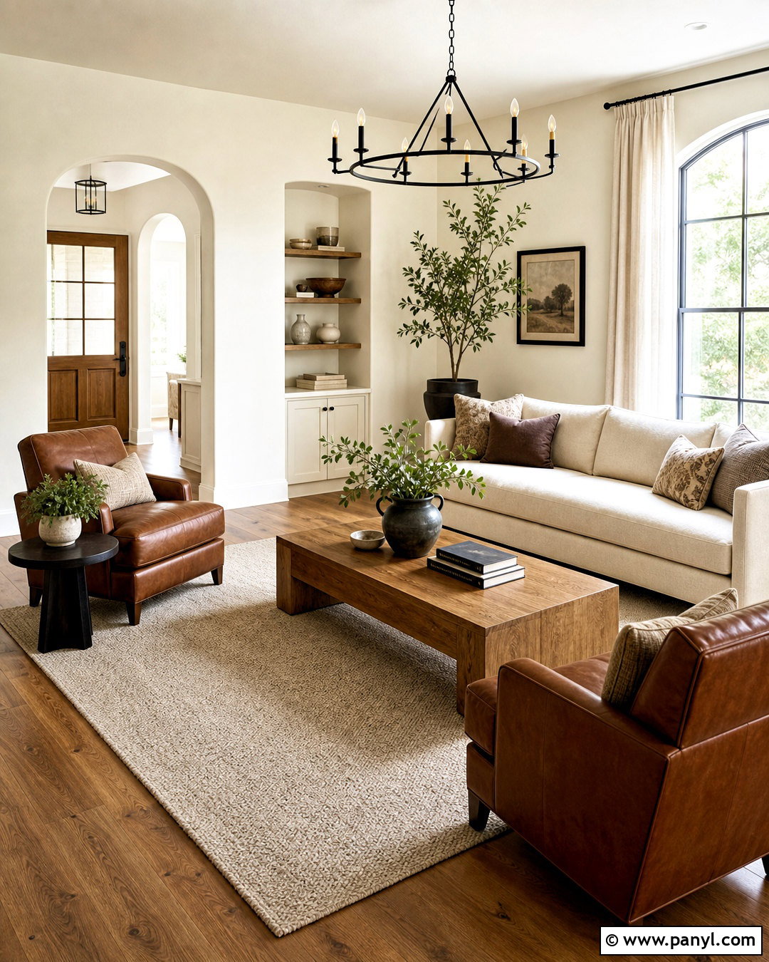 Alabaster Living Room With Natural Wood - 20 alabaster sherwin williams living rooms