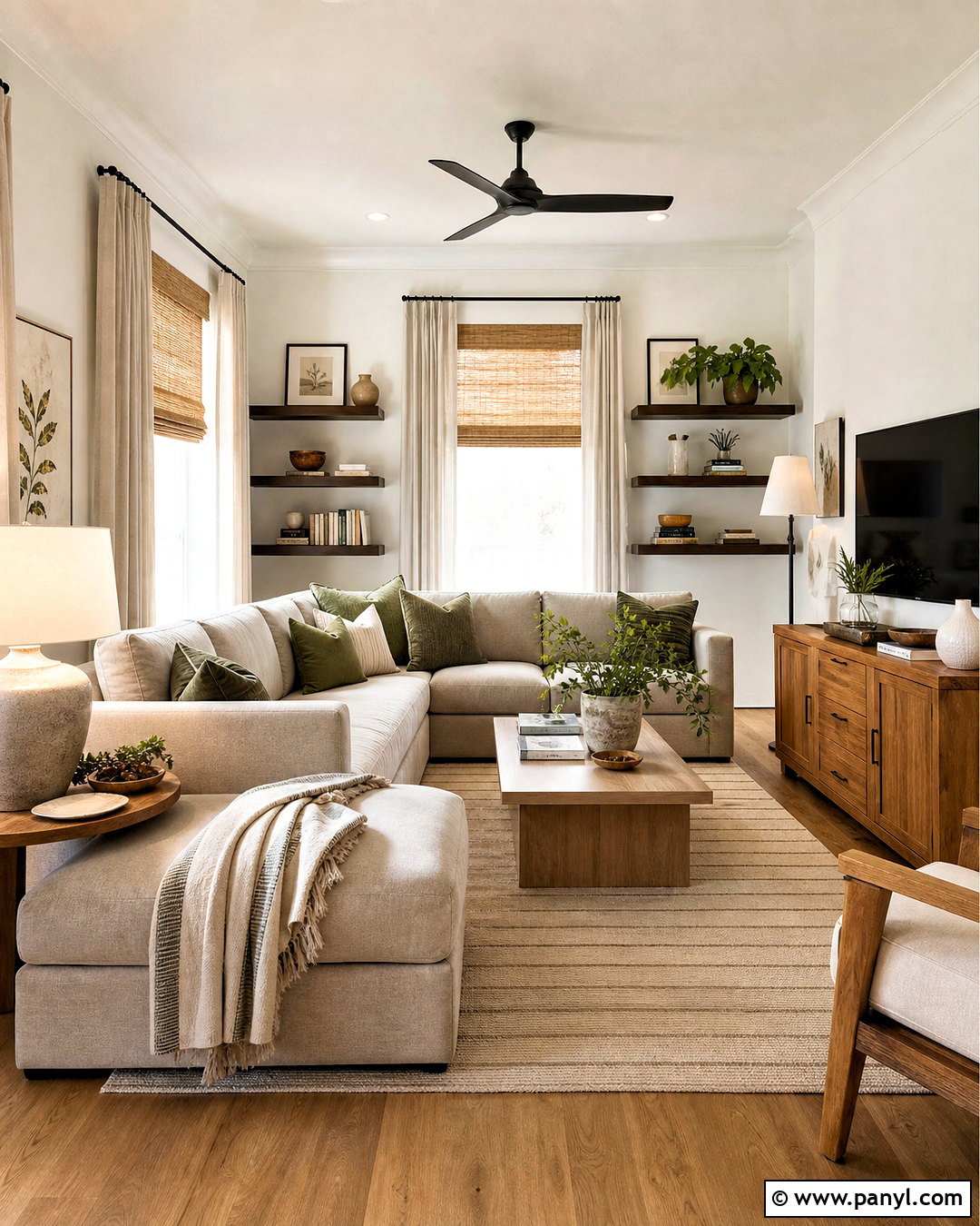 Alabaster Living Room With Natural Wood - 20 alabaster living room walls