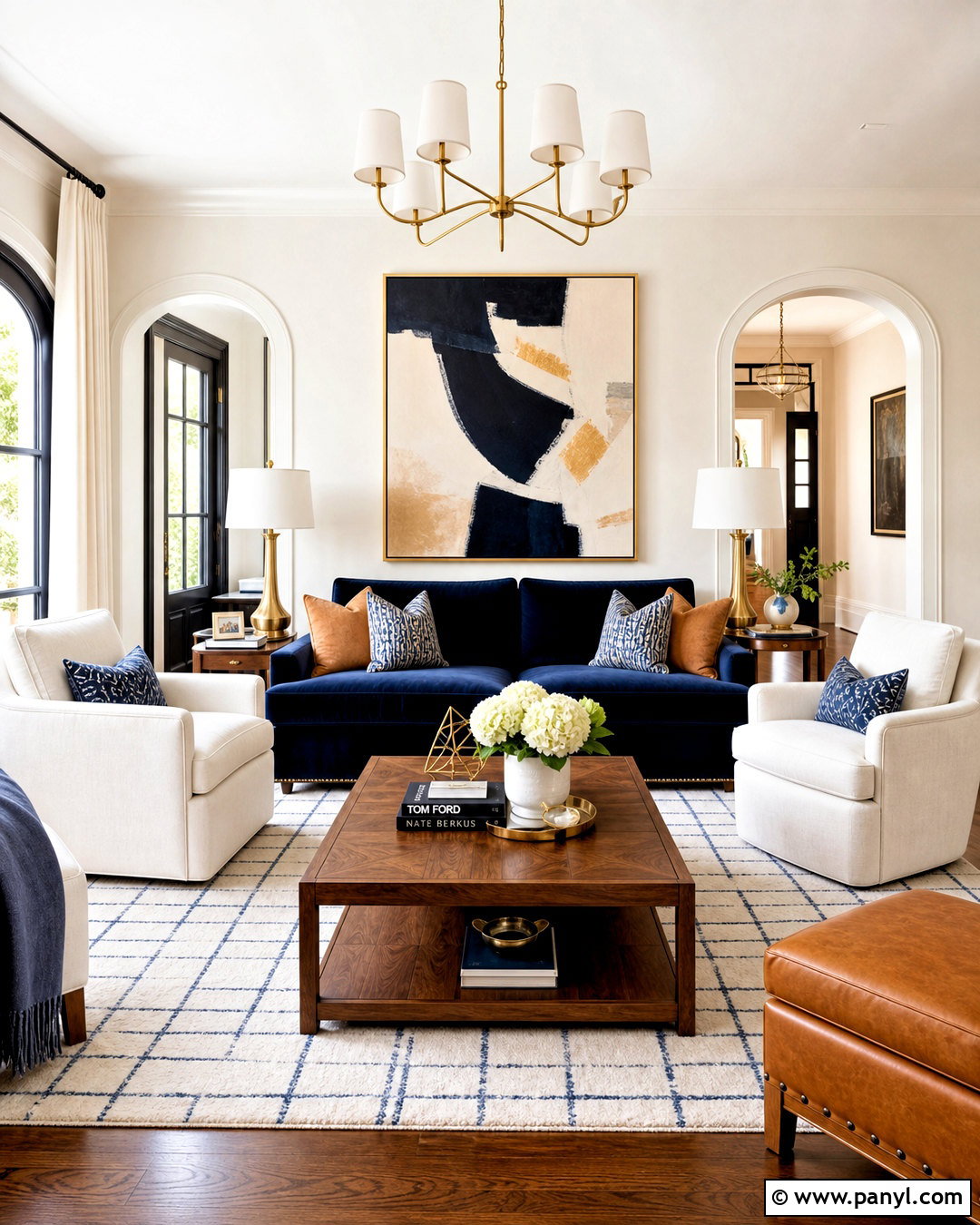 Alabaster Living Room With Navy Blue - 20 alabaster living room walls