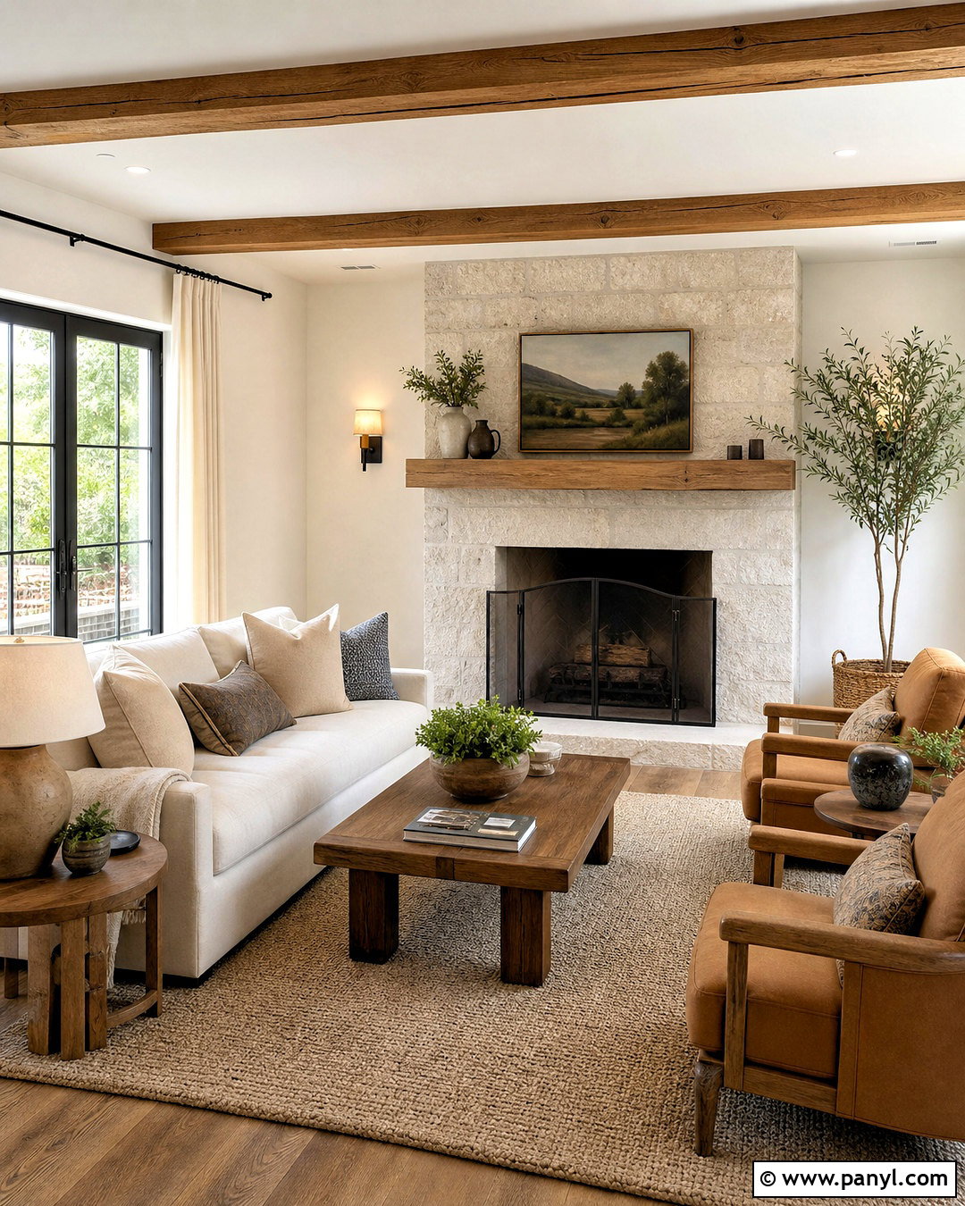 20 Alabaster Living Room Walls for a Warm, Airy Makeover