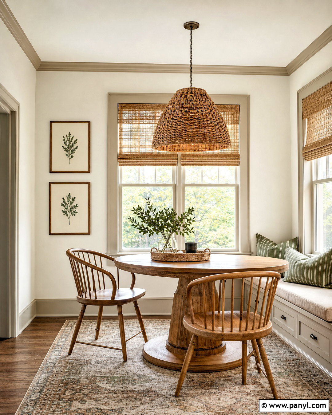 Alabaster Walls With Accessible Beige Trim Breakfast Nook - 20 alabaster walls accessible beige trim ideas